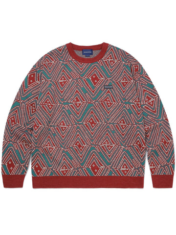 African Jacquard Sweater TOPS / SWEATERS 