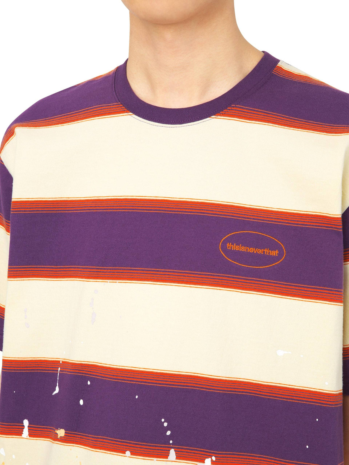 E/T-Logo Striped Tee T-Shirt 