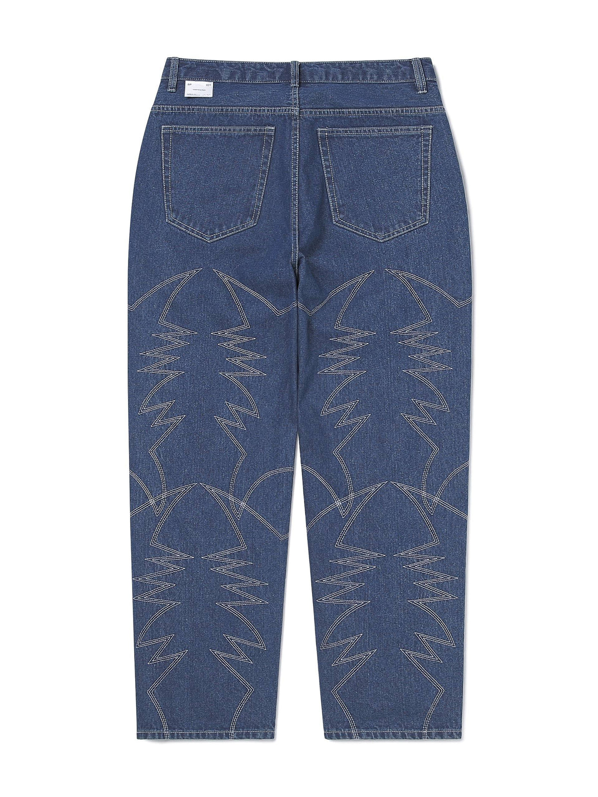 Embroidery Jean Pants 