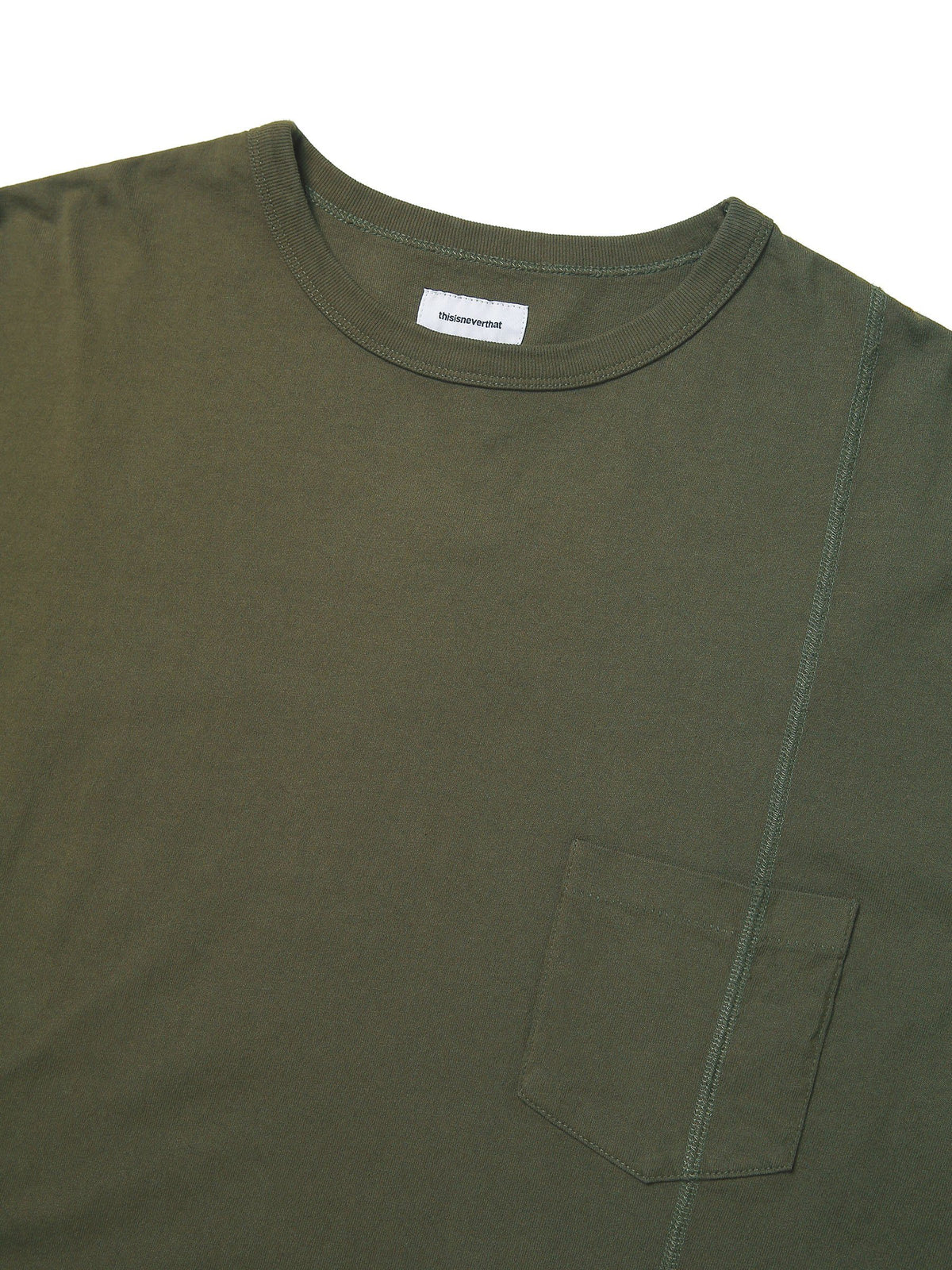 Paneled Pocket L/SL Top L/SL T-Shirt 