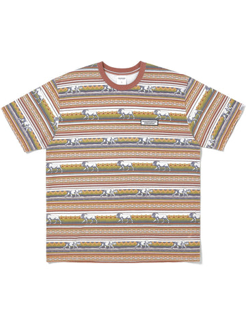 Printed LION Stripe Tee T-Shirt 