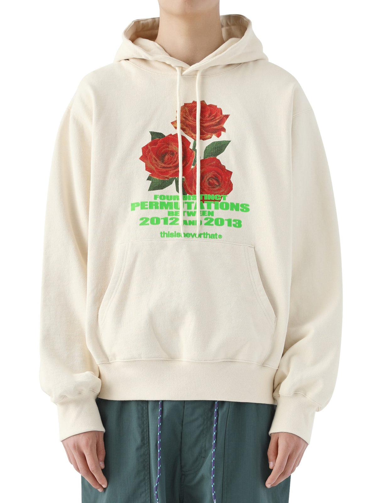 Rose Hooded Sweatshirt Sweatshirts 