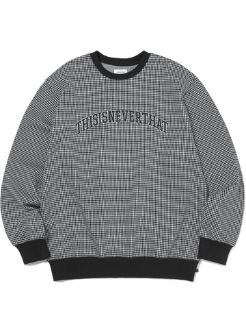 Houndstooth Crewneck Sweatshirts 