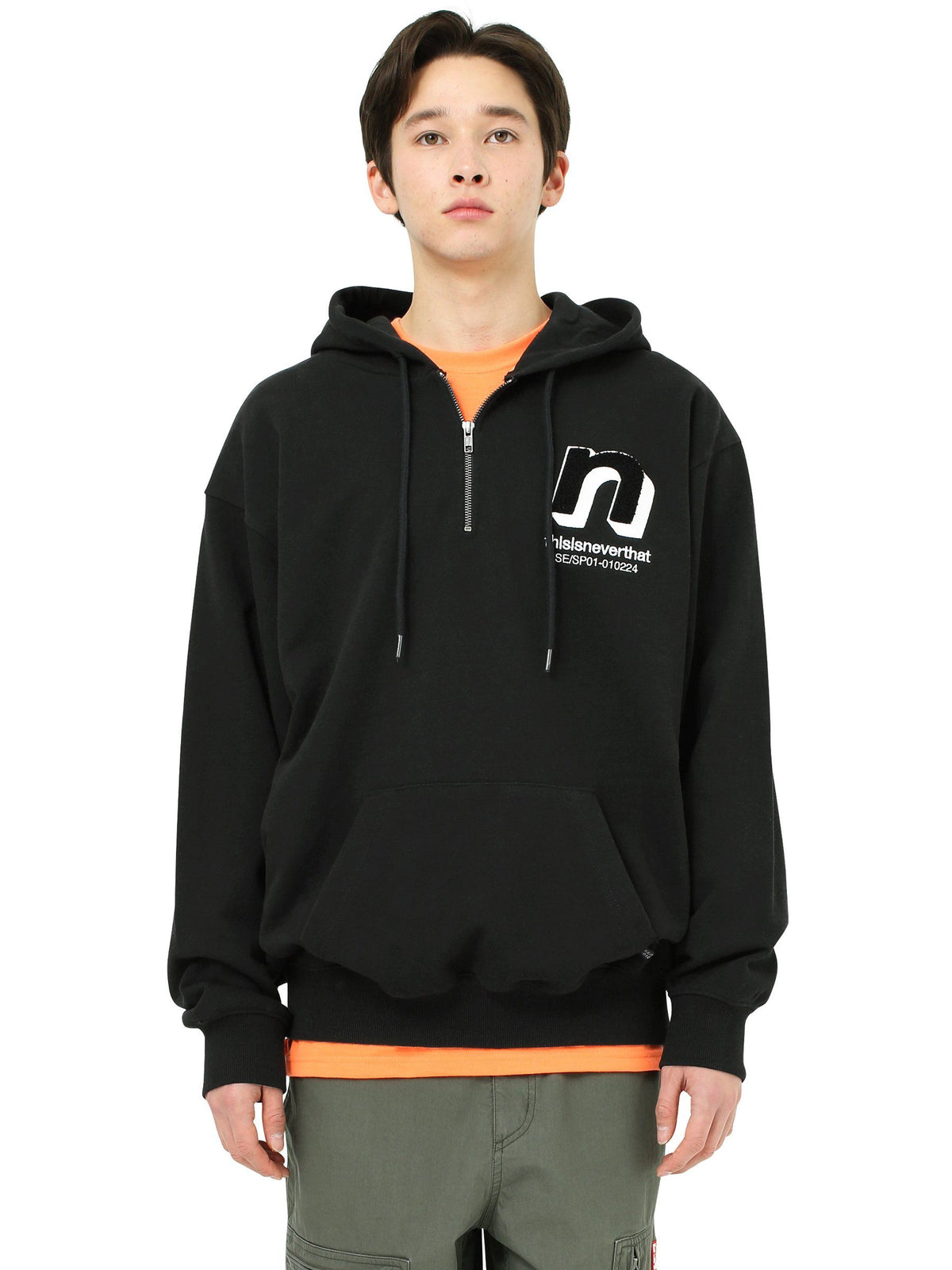 N 1/4Zip Hooded Sweatshirt Sweatshirts